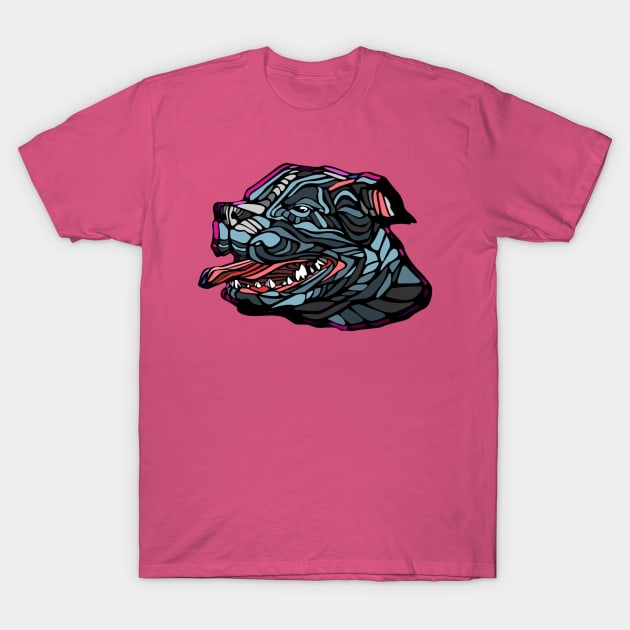 Pitbull art T-Shirt by The One Stop